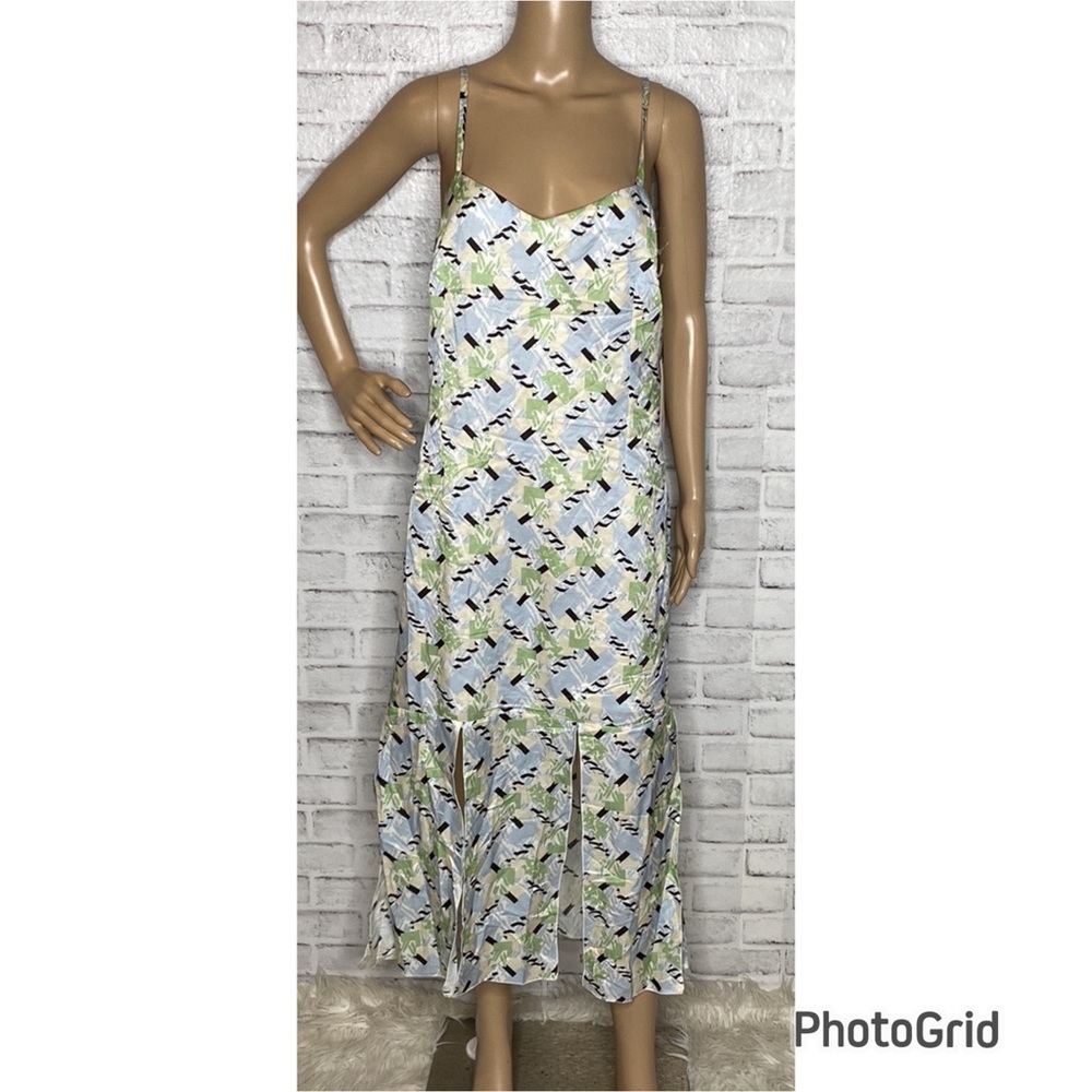 NWT Diarte silk cotton blend sleeveless printed dress